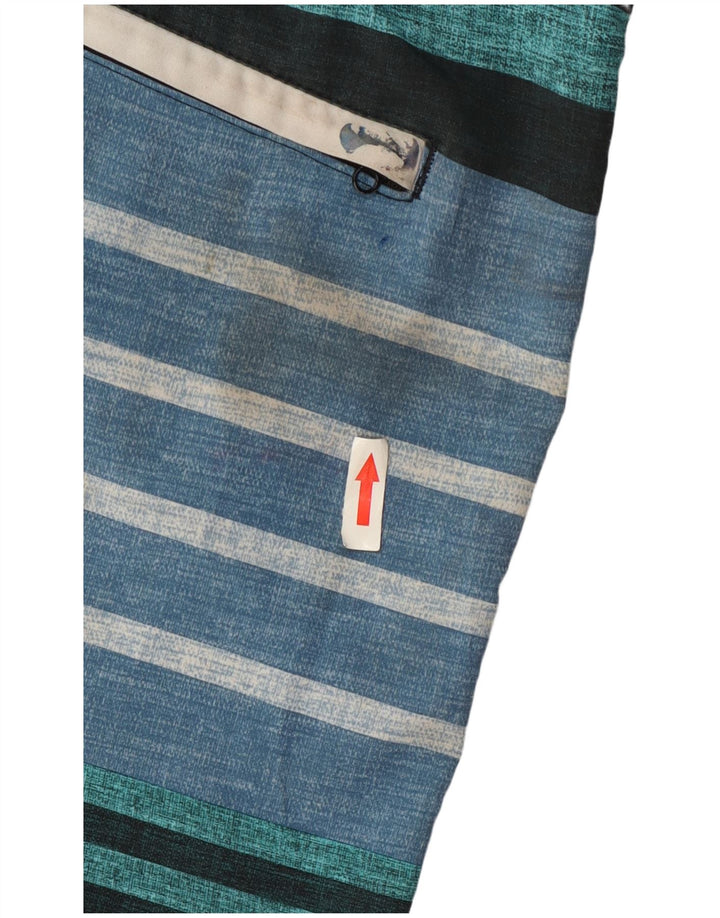 Pantaloncini da bagno grafici da uomo Hurley, grandi in poliestere a righe multicolori