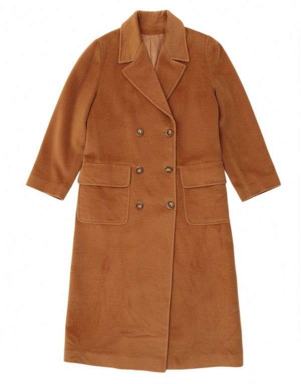 Cappotto doppiopetto da donna Piacenza UK 14 Large in lana marrone