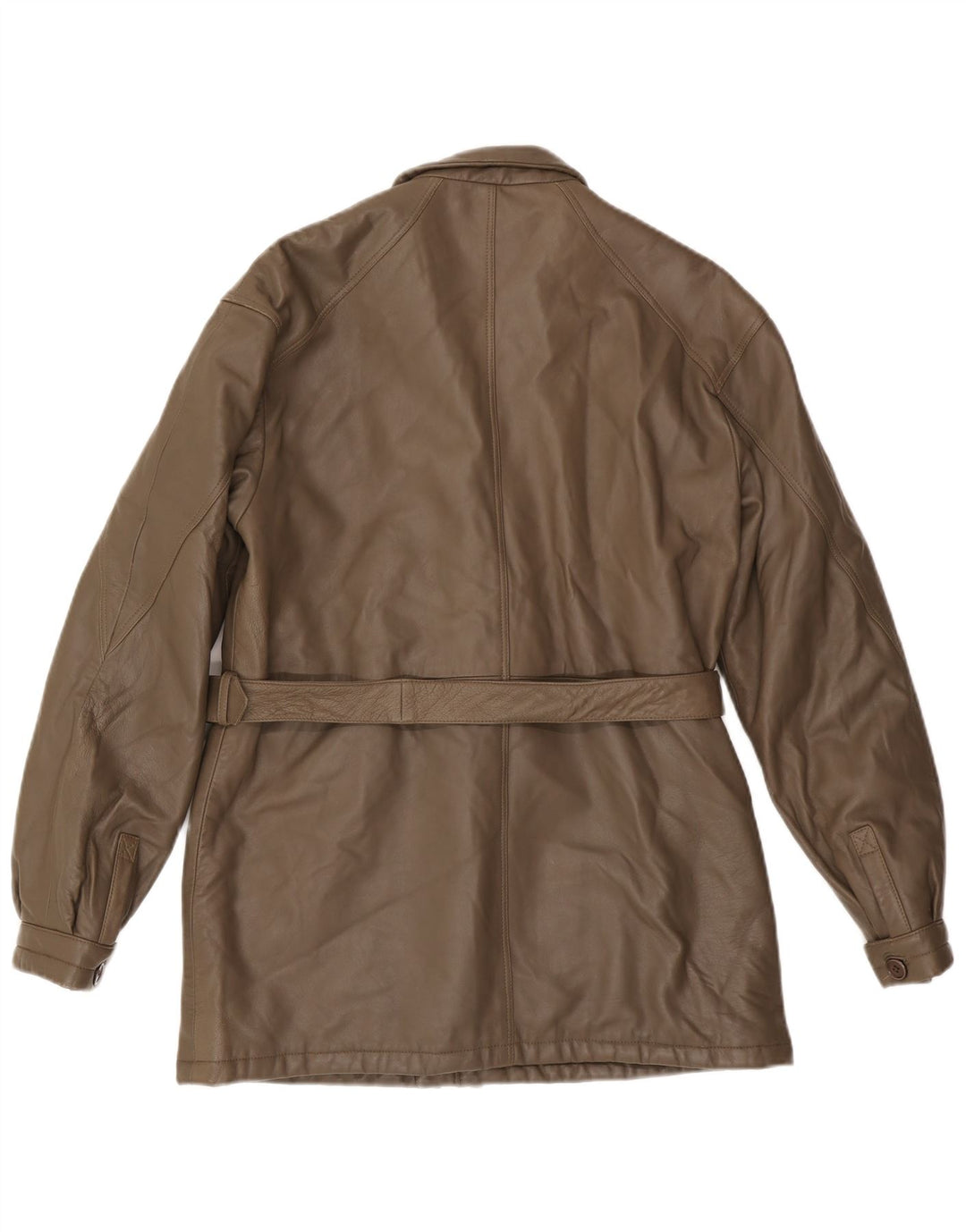 Giacca in pelle da uomo VINTAGE IT 48 in pelle marrone medio