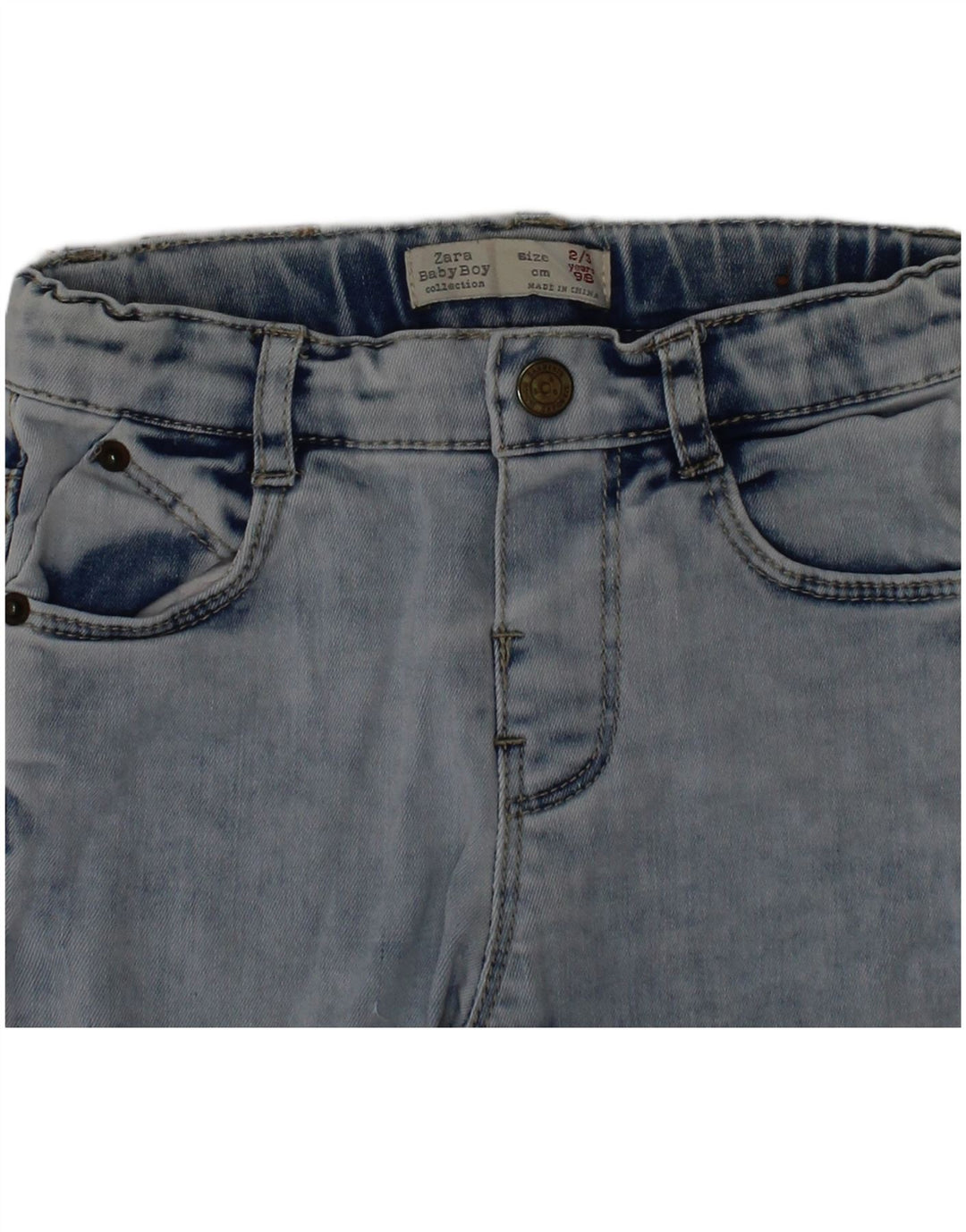 Jeans slim Zara per ragazzi 2-3 anni W20 L13 cotone blu