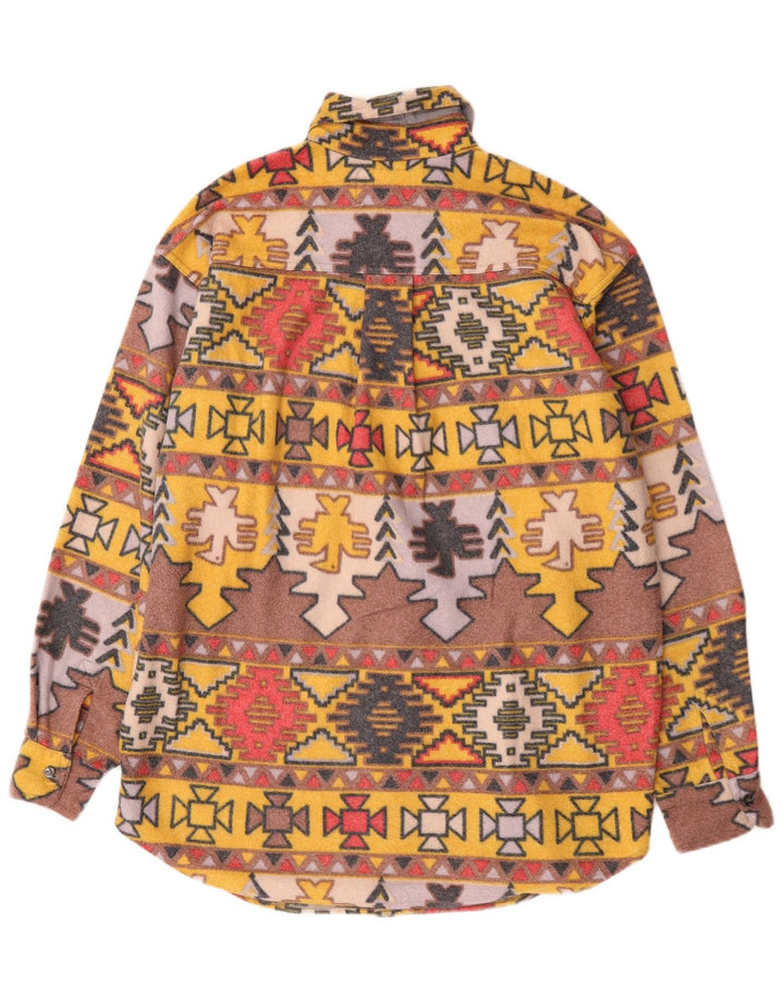 Camicia da uomo in flanella di pile Sinful grande geometrica multicolore