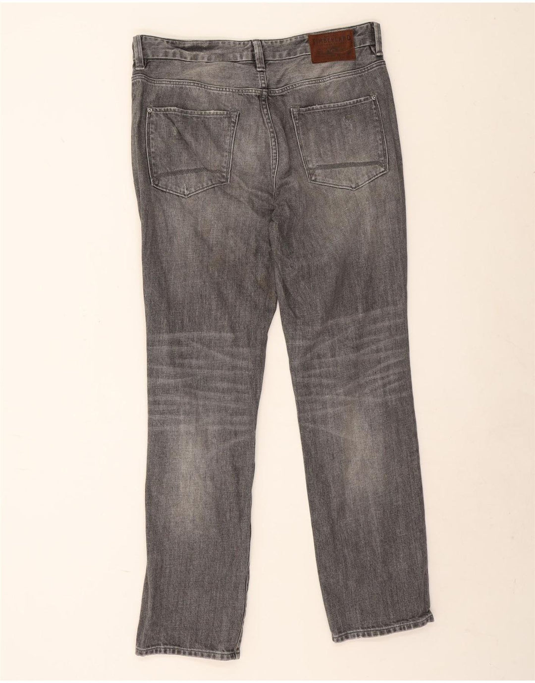 Jeans dritti Thompson da uomo Timberland W34 L30 cotone grigio
