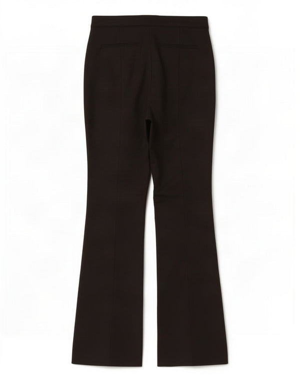 Pantaloni chino svasati da donna MINT VELVET UK 12 Medium W30 L32 Cotone nero
