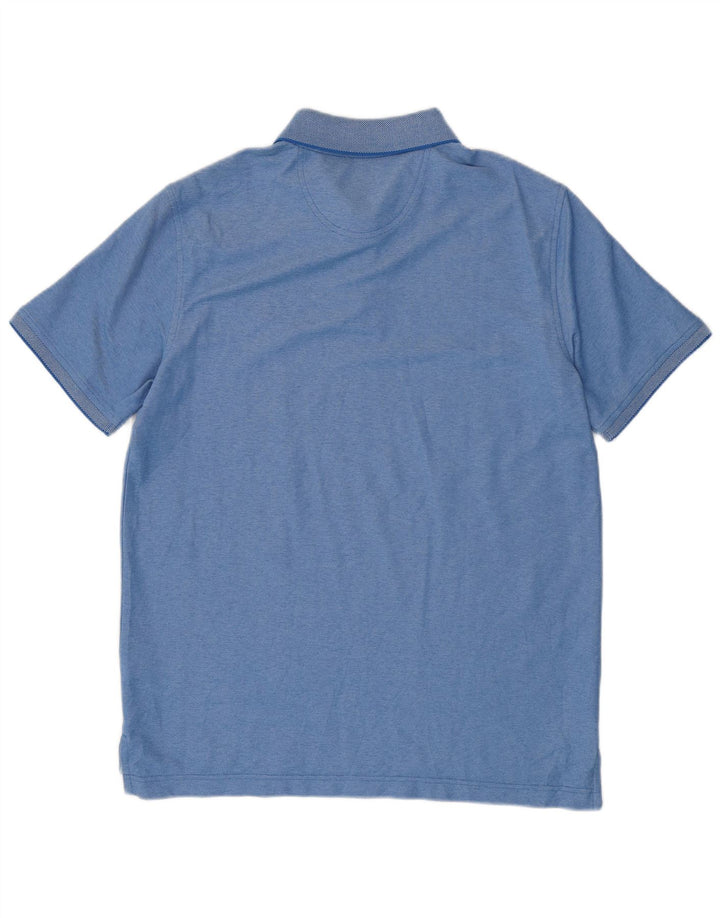 Polo da uomo IZOD in cotone blu medio