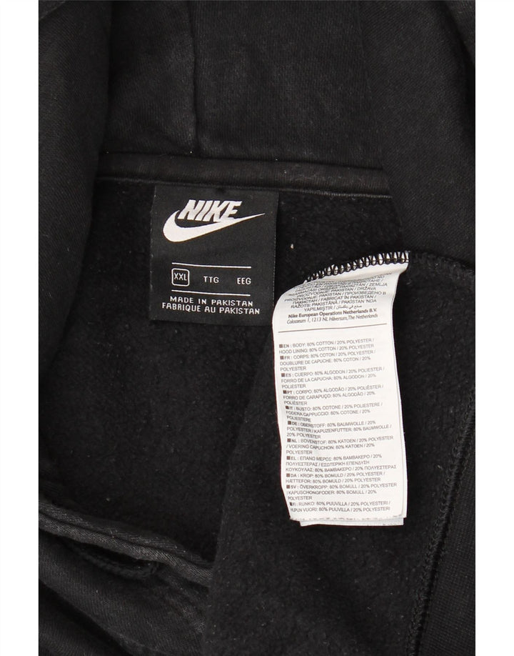 Felpa con cappuccio da uomo Nike 2XL cotone nero