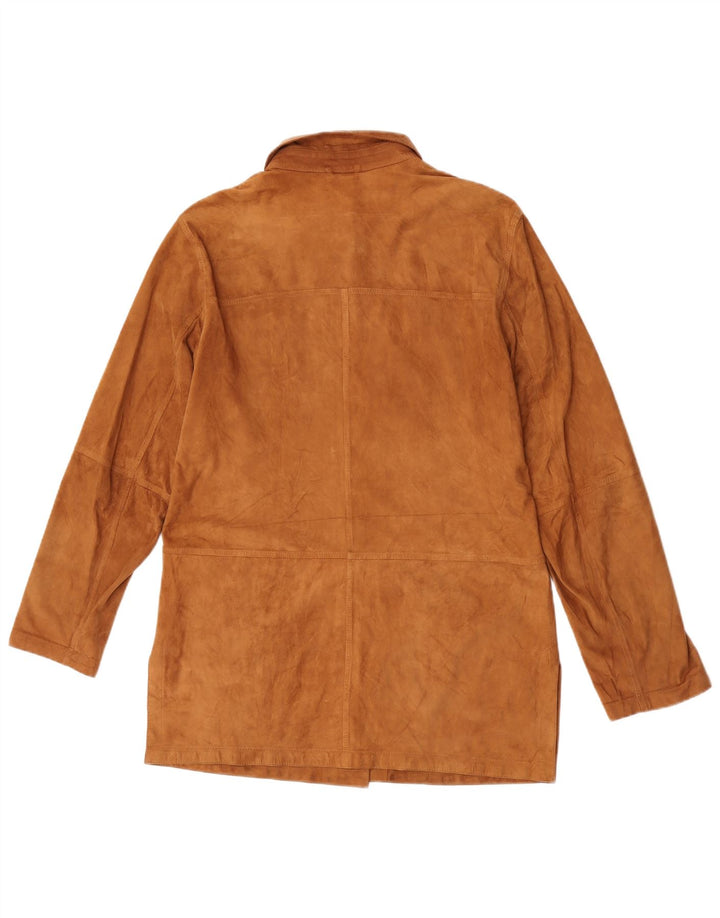 Giacca Donna in Pelle Scamosciata Mabrun IT 48 XL Beige