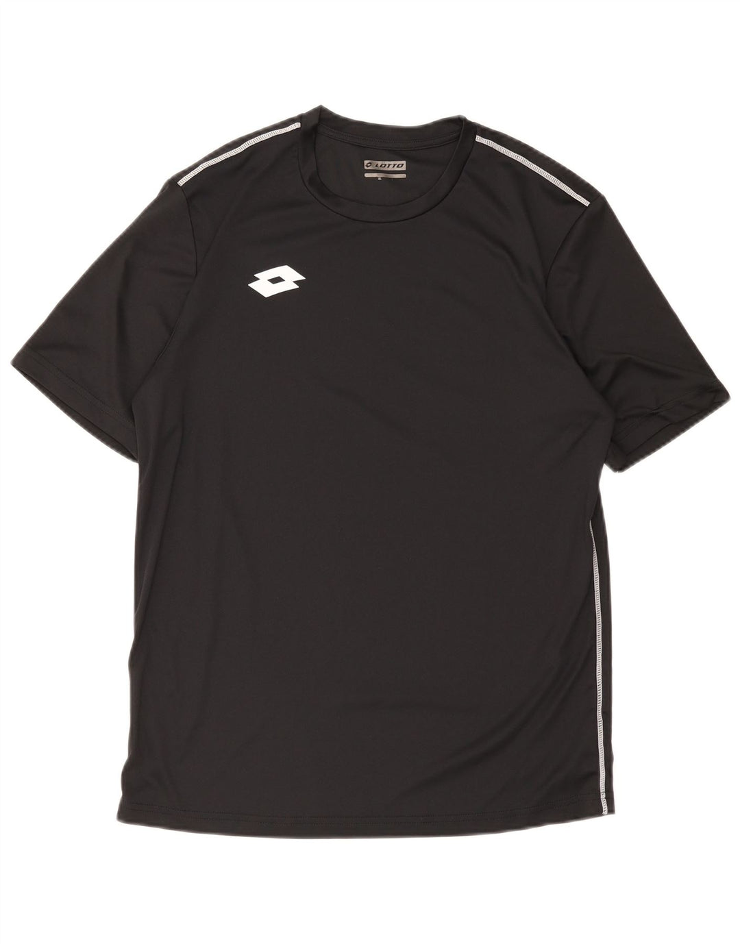 T-shirt da uomo Lotto Top Large in poliestere nero