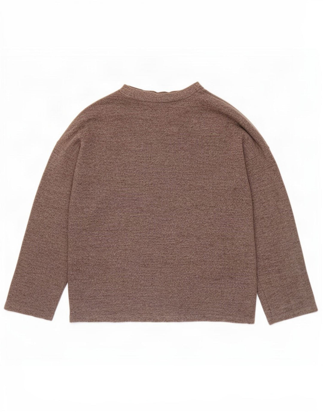 Maglione girocollo oversize da donna Zara UK 10 piccolo poliestere grigio