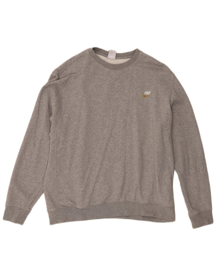 Felpa Nike Uomo Maglione XL Grigio Cotone