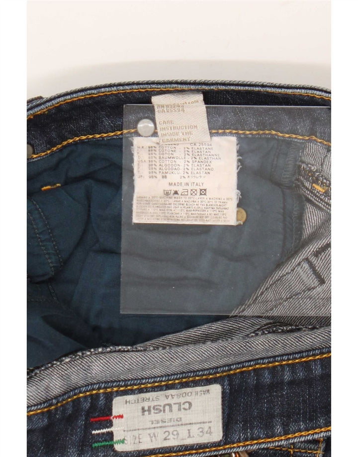 Jeans slim da donna Diesel Clush W29 L28 in cotone blu navy