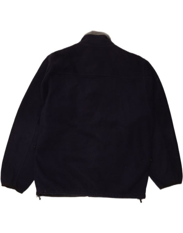 Giacca in pile da uomo SCHOTT UK 40 Large in poliestere blu navy