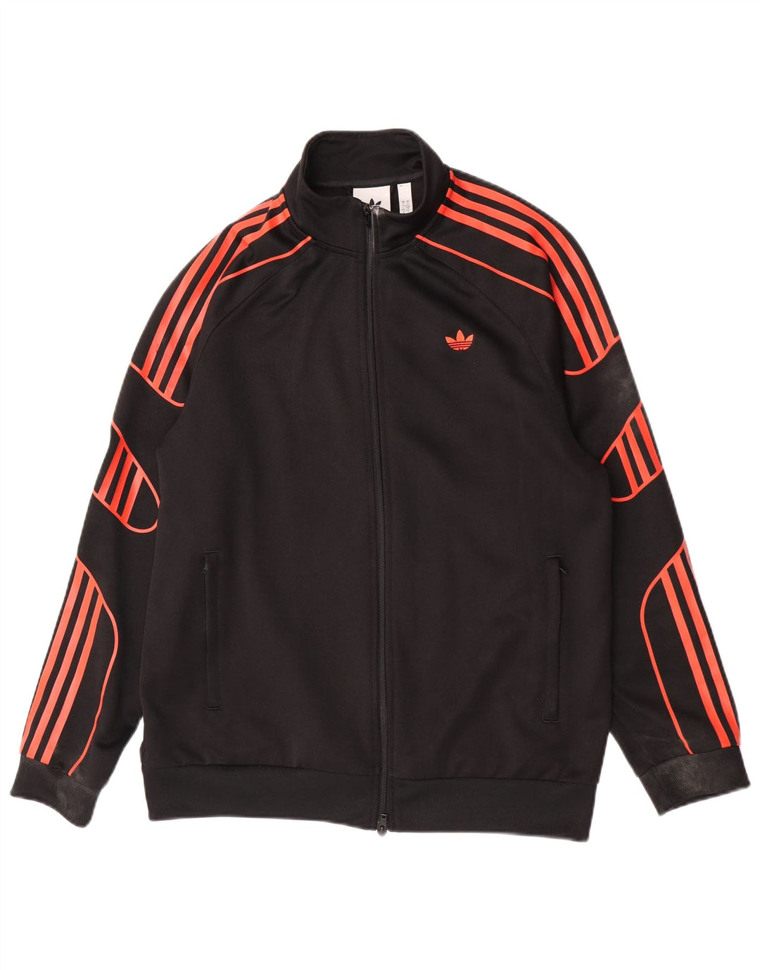 Giacca da ginnastica da uomo Adidas Large nera in poliestere