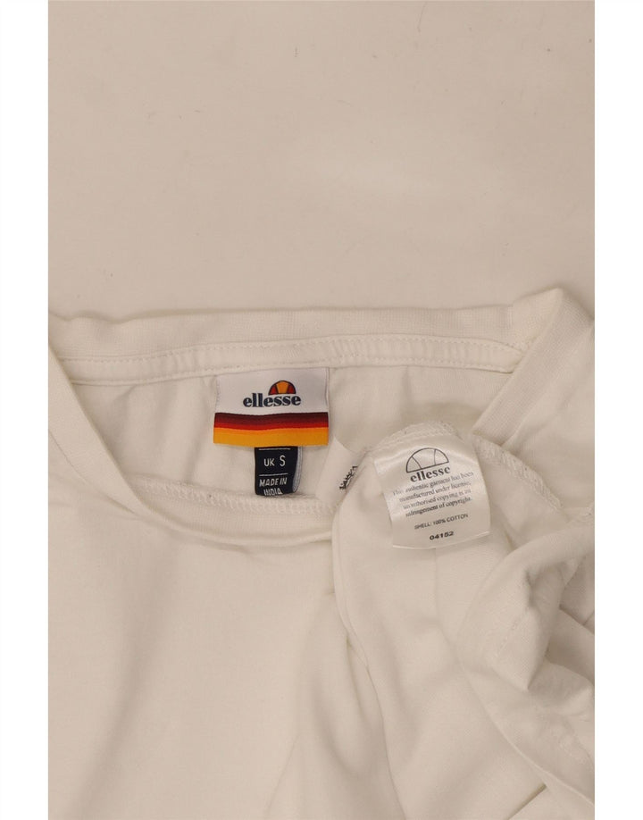 ELLESSE T-shirt da uomo Top piccola in cotone bianco