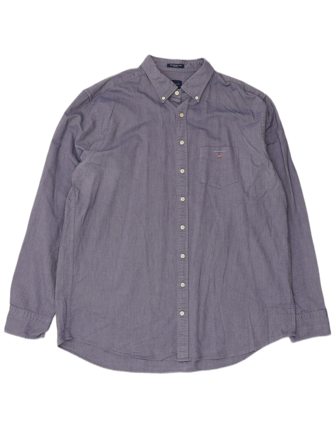 Gant Camicia da uomo vestibilità regolare taglia 45/46 18 2XL cotone blu