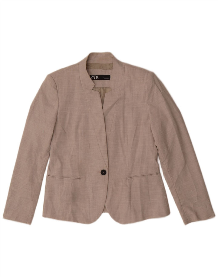 Giacca blazer a 1 bottone da donna Zara EU 42 grande grigia