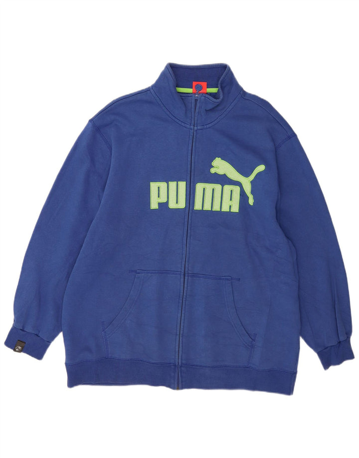 Giacca da ginnastica grafica da uomo Puma 2XL cotone blu