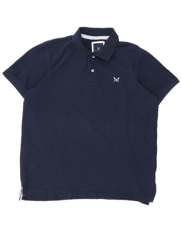 Crew Clothing Polo da uomo XL in cotone blu navy