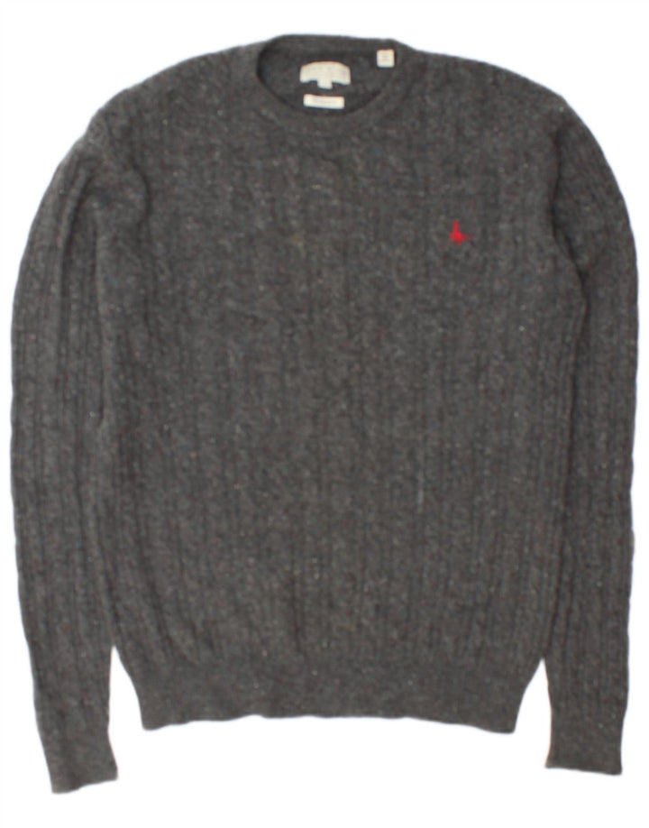 Maglione maglione girocollo Marlow da uomo Jack Wills grigio medio screziato