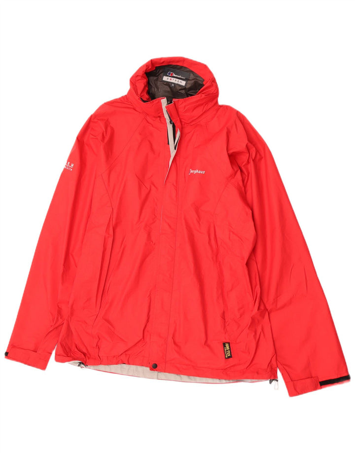 Giacca antipioggia con cappuccio per ragazzi Berghaus 13-14 anni in nylon rosso
