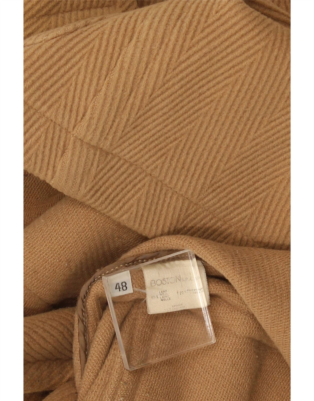 Oliver By Valentino Montgomery da uomo dal taglio ampio IT 48 Chevron beige medio
