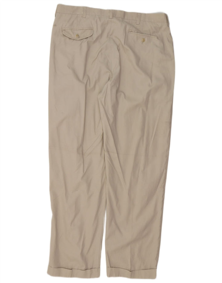 POLO RALPH LAUREN Pantaloni chino da uomo con pegging W38 L32 Cotone Beige