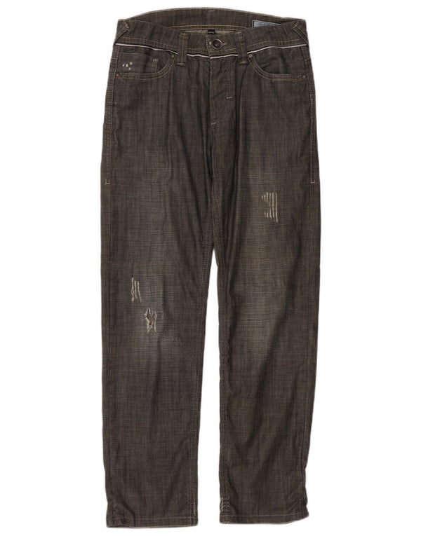 Jeans dritti invecchiati da uomo Jack & Jones W30 L29 Grigi