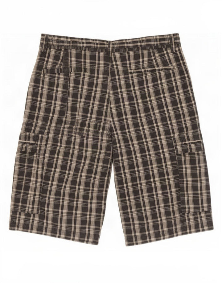 Pantaloncini cargo Marks & Spencer da uomo Autograph medi W32 in cotone scozzese grigio