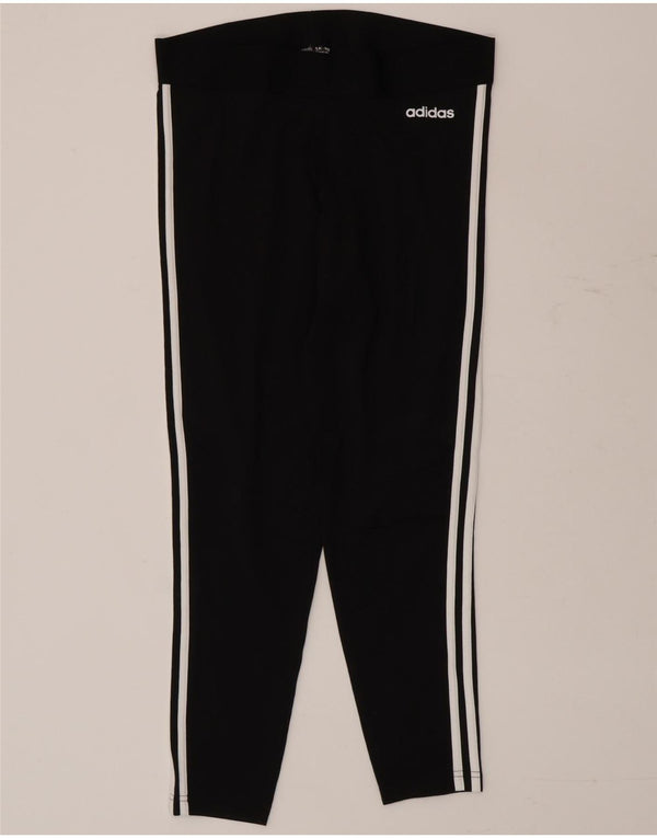Leggings Adidas Donna UK 16/18 Large Nero Cotone