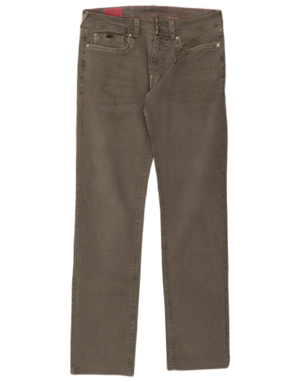 Pantaloni casual dritti da donna Gas W31 L31 cotone grigio