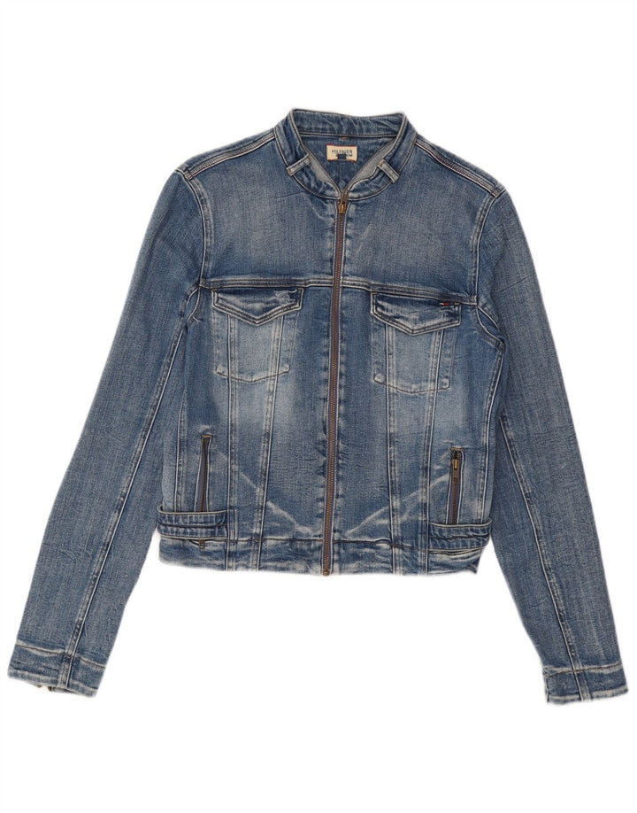 Giacca in denim da donna Tommy Hilfiger UK 14 grande cotone blu