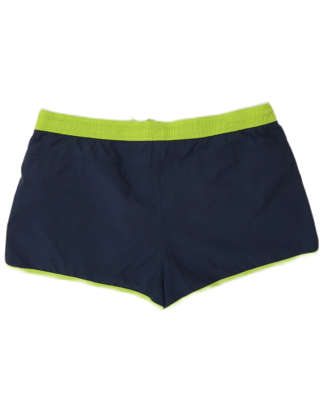 Pantaloncini sportivi da uomo Adidas Large in poliestere color block blu navy