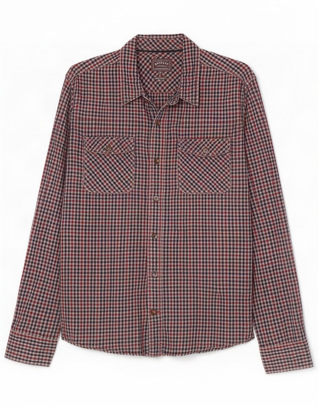 Fat Face Camicia slim fit da uomo grande in cotone a quadretti multicolore