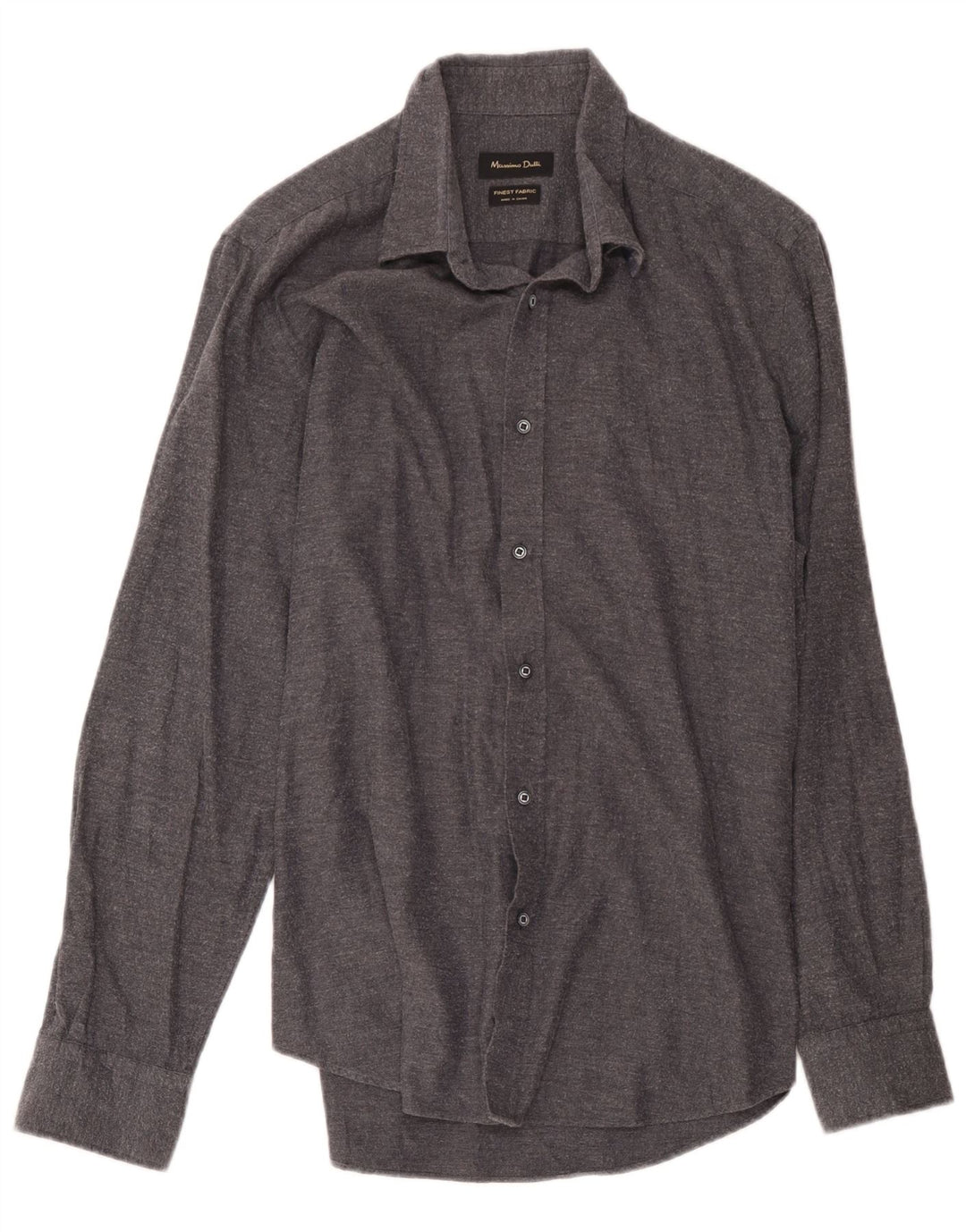 Camicia da uomo Massimo Dutti grande spina di pesce grigia