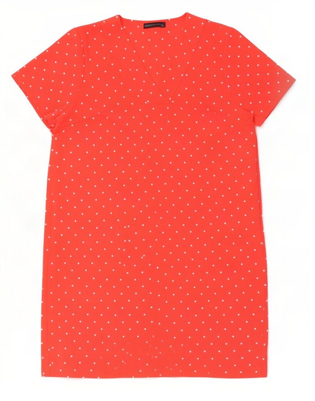 Abito a trapezio da donna Marks & Spencer UK 18 XL Poliestere rosa a pois