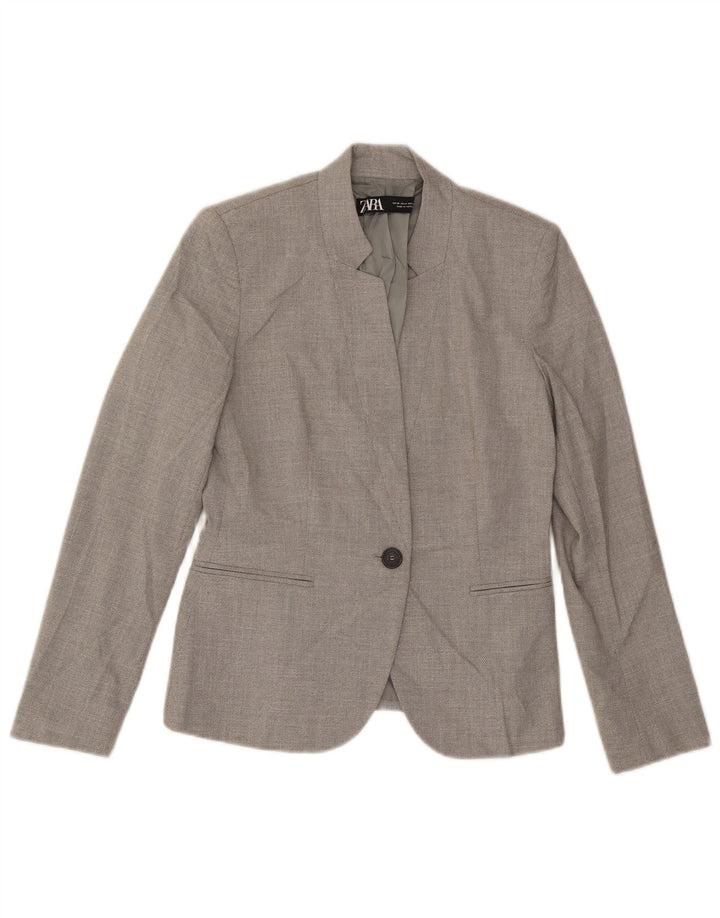 Giacca blazer a 1 bottone da donna Zara EU 36 XS grigia