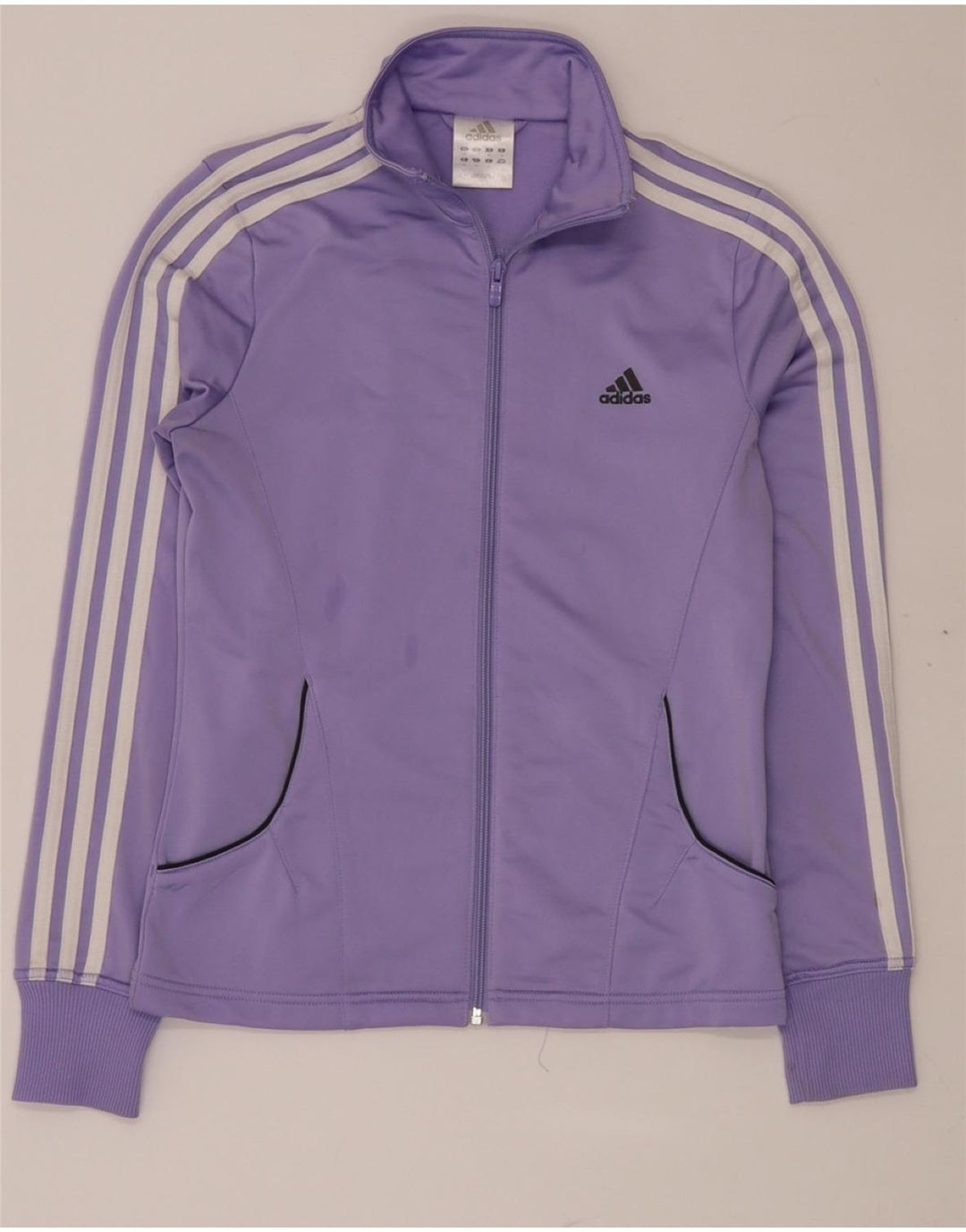 Giacca da tuta da donna ADIDAS UK 12 poliestere viola medio