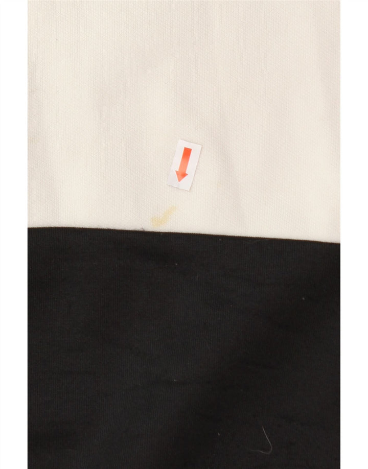 PUMA Mens Graphic Sweatshirt Jumper Medium White Colourblock Cotton Vintage Puma and Second-Hand Puma from Messina Hembry 