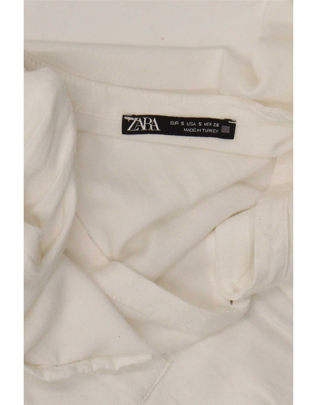 Camicetta da donna Zara UK 10 piccola bianca