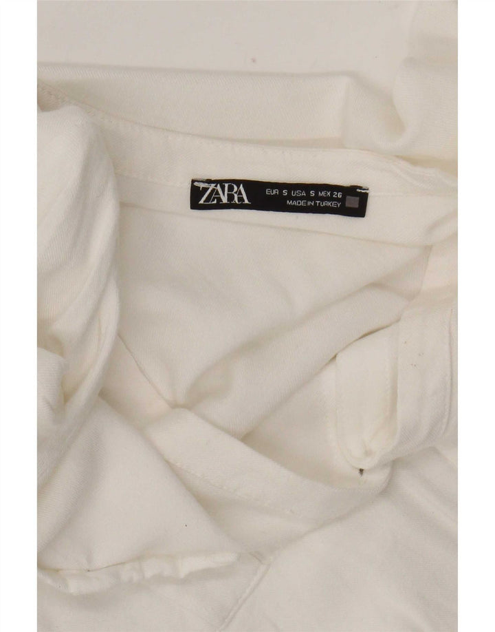Camicetta da donna Zara UK 10 piccola bianca