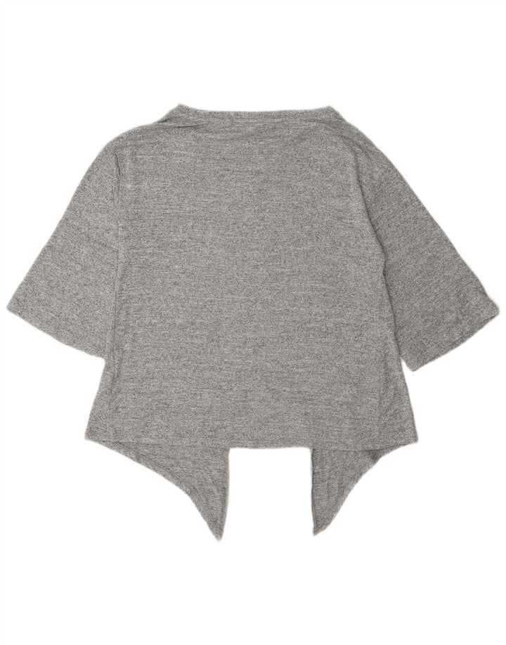 Top tunica asimmetrica oversize da donna Gap UK 6 XS poliestere chiazzato grigio