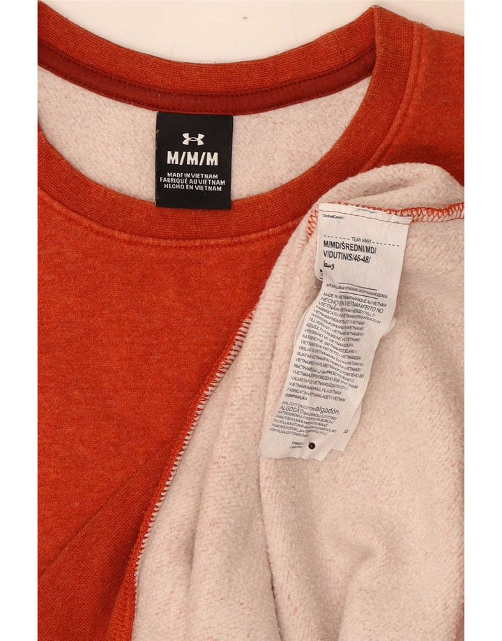 Felpa da uomo Under Armour Maglione cotone arancione medio