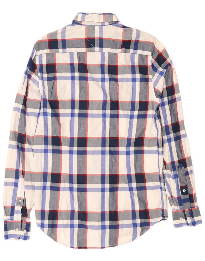 Camicia slim fit da uomo Tommy Hilfiger a quadri piccoli in cotone multicolore