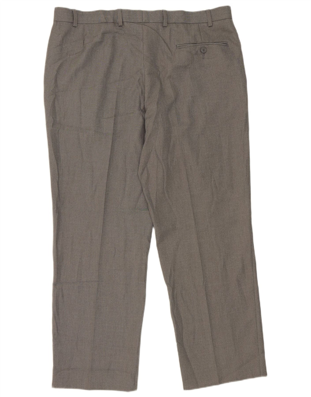 Pantaloni da abito dritti da uomo Marks & Spencer W38 L29 poliestere grigio
