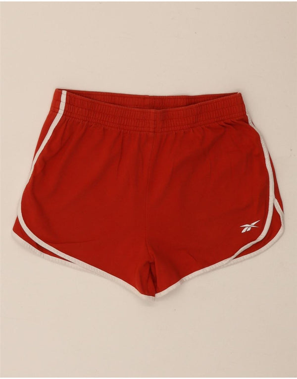 Pantaloncini sportivi Reebok da donna UK 4/6 XS rosso cotone
