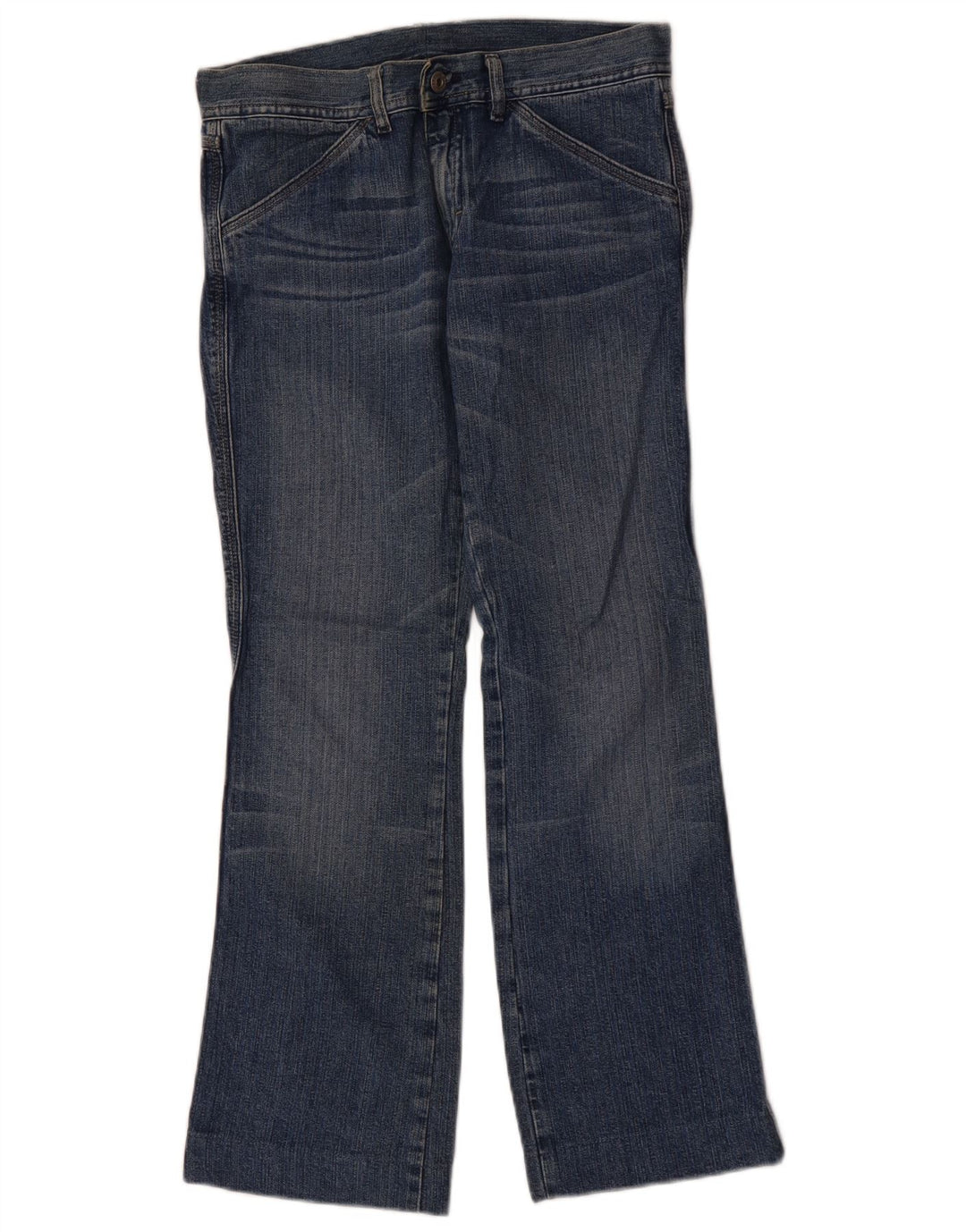 DIESEL Womens Bootcut Jeans W29 L29 Blue Cotton