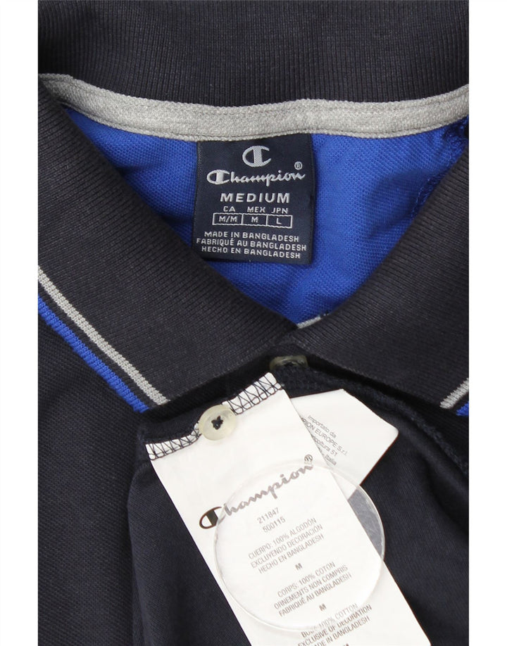 Polo da uomo Champion in cotone blu navy medio