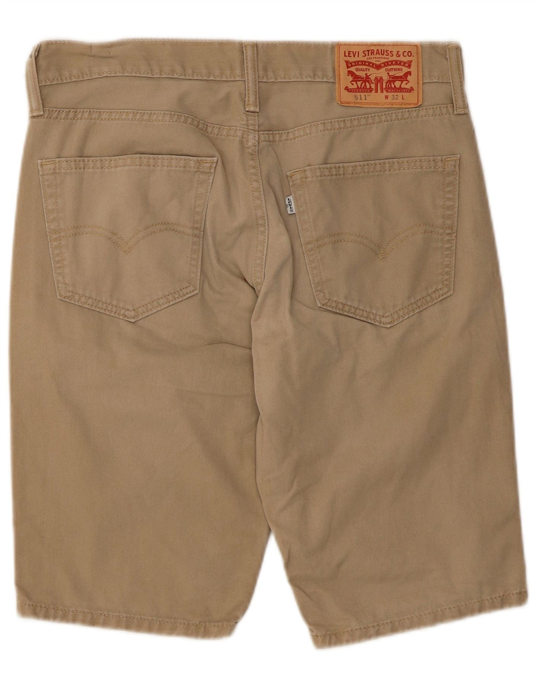 Pantaloncini casual Levi's da uomo 511 W32 cotone beige medio
