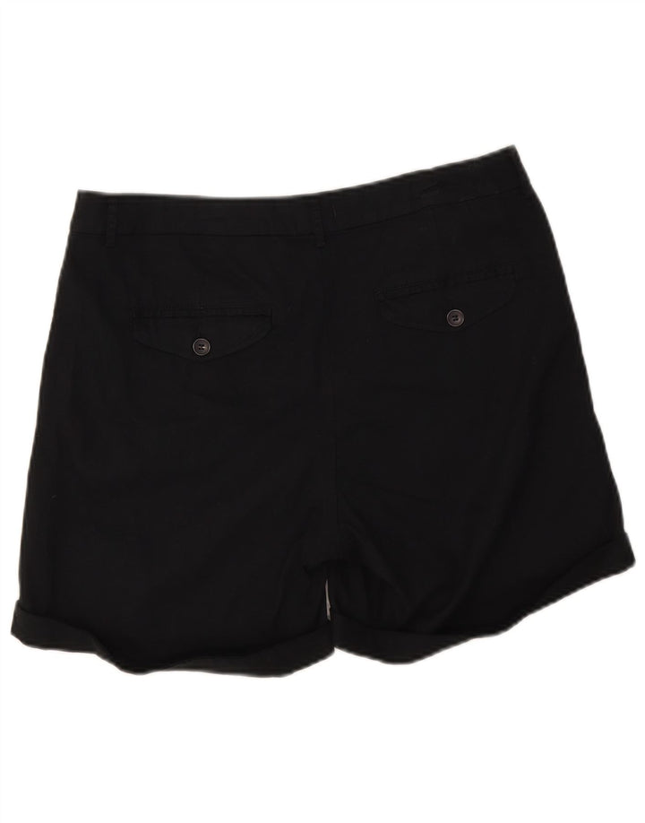 Pantaloncini chino da donna Benetton UK 12 medi W32 neri