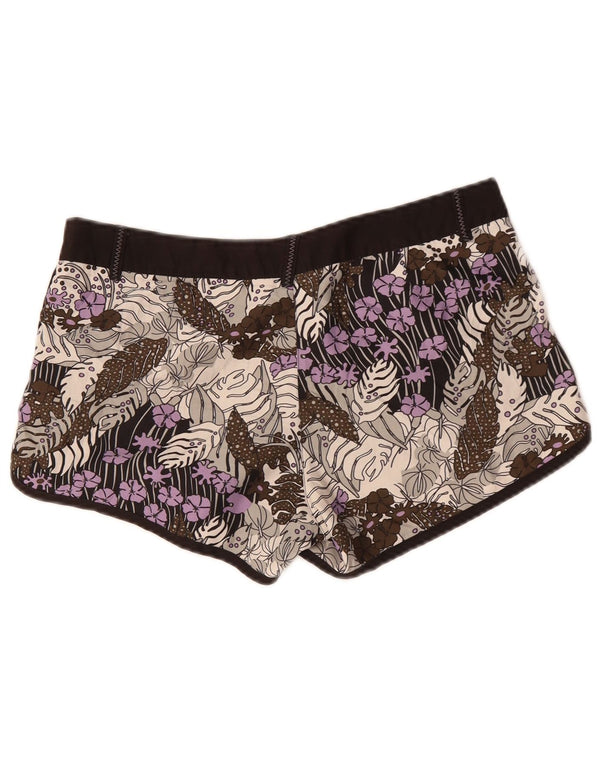 Pantaloncini da bagno da donna Puma UK 12 Poliestere floreale multicolore medio