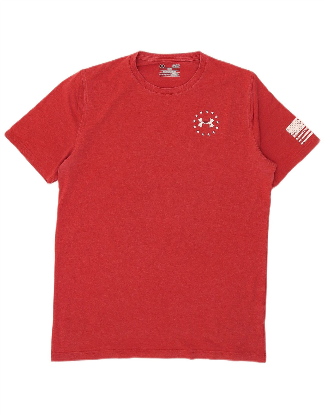 T-shirt grafica da uomo vestibilità ampia Under Armour piccola rossa